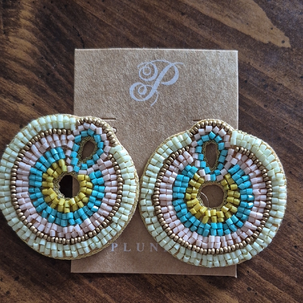 Plunder Multicolor Beaded Earrings